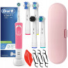 Szczoteczka Oral-b Vitality 100 Różowa + etui różowe + mix końcówek
