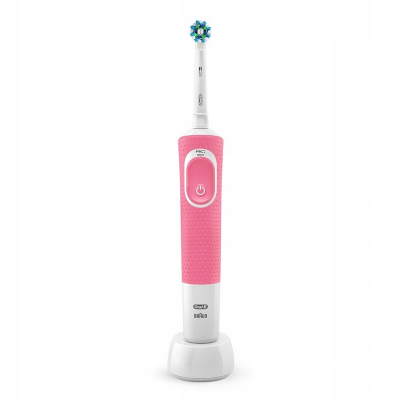 Szczoteczka Oral-b Vitality 100 Różowa + etui różowe + mix końcówek