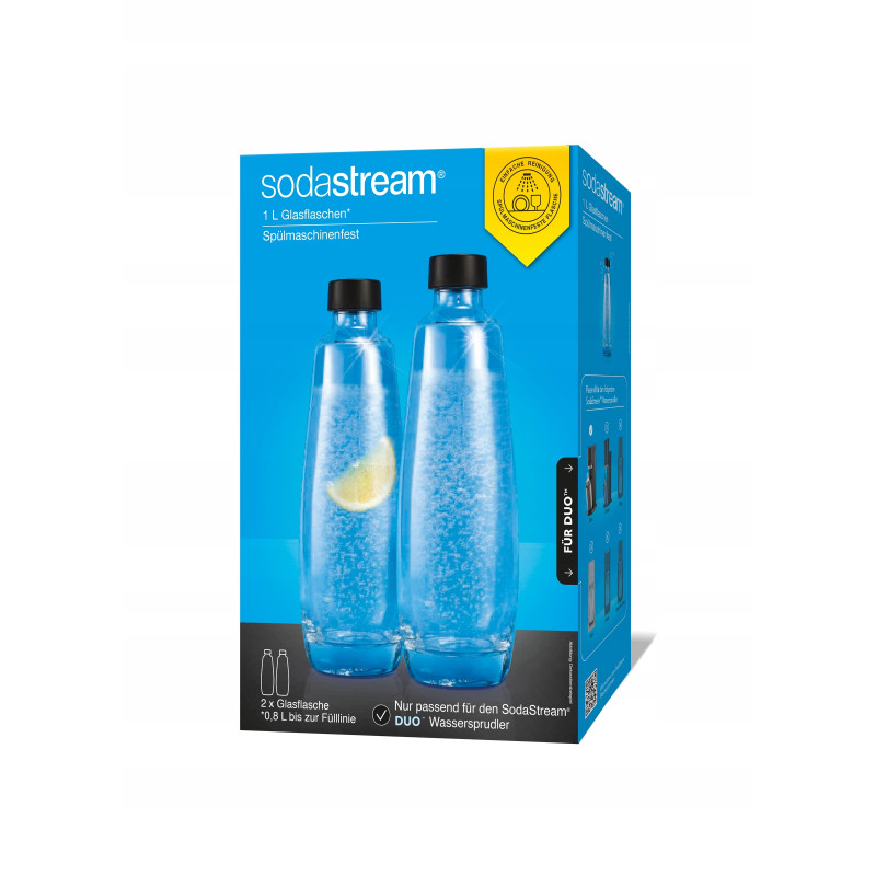 2x Szklana butelka SodaStream DUO
