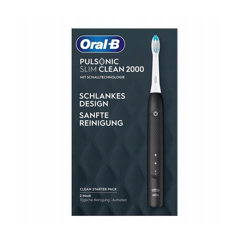 Szczoteczka Oral-B Pulsonic Slim Clean 2000 Czarna Szczoteczka Oral-B Pulsonic Slim Clean 2000 Czarna