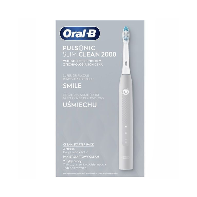 Szczoteczka Oral-B Pulsonic Slim Clean 2000 Szara