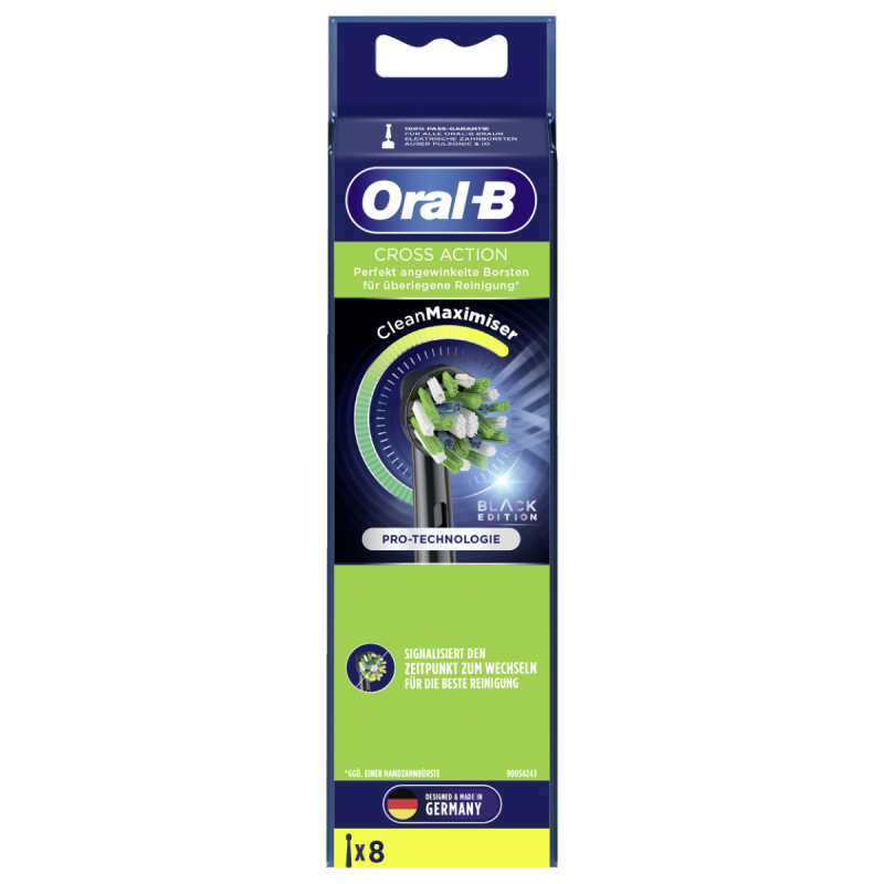Końcówka do szczoteczki Oral-B Cross Action EB50BK x8 Końcówka do szczoteczki Oral-B Cross Action EB50BK x8