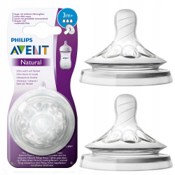 Smoczki do butelki Philips Avent SCF043/27 3m+ Smoczki do butelki Philips Avent SCF043/27 3m+
