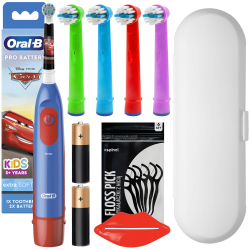 Szczoteczka Braun Oral-B Advanced Auta +4kids color+etui białe Szczoteczka Braun Oral-B Advanced Auta +4kids color+etui białe