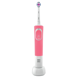 Zestaw Oral-B Vitality 100 Różowa + zam. Precision x4 + zam. etui "O" białe