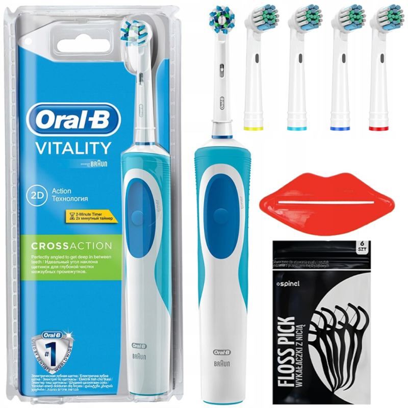 Szczoteczka Oral-B Vitality 3D White + zam. Precision x4