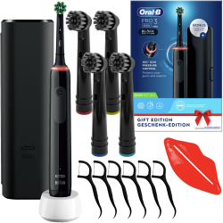 Szczoteczka Oral-B Pro 3 3500 Black Edition + 4 końcówki Precision DailyClean w/a Szczoteczka Oral-B Pro 3 3500 Black Edition + 4 końcówki Precision DailyClean w/a