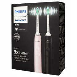 Szczoteczka Philips HX3675/15 dwupak + etui pudrowy róż, czarne Szczoteczka Philips HX3675/15 dwupak + etui pudrowy róż, czarne