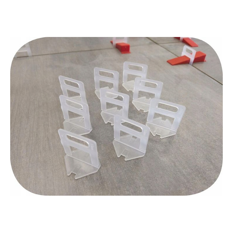 Klips do poziomowania płytek 1.0 mm (zestaw po 100 sztuk)