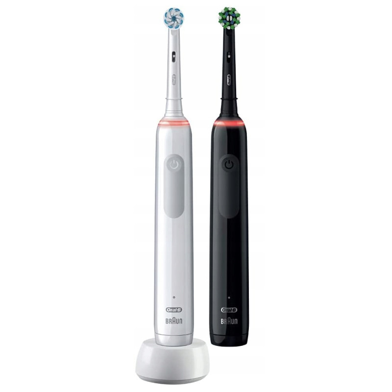 Szczoteczka Oral-B Pro 3 3900 Czarna+Biała Dwupak Szczoteczka Oral-B Pro 3 3900 Czarna+Biała Dwupak