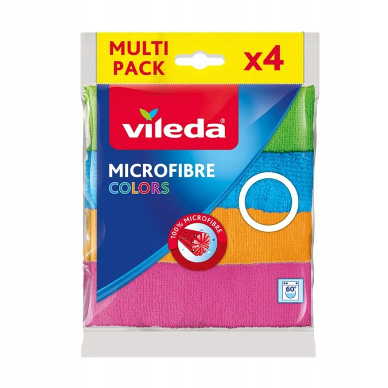 Ściereczka mikrofibrowa Vileda colors x4