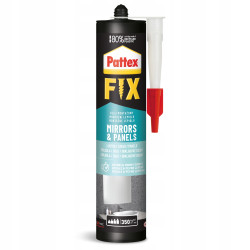 Klej Pattex Fix Mirrors&Panels Biały 440g Klej Pattex Fix Mirrors&Panels Biały 440g