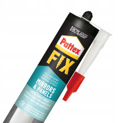Klej Pattex Fix Mirrors&Panels Biały 440g Klej Pattex Fix Mirrors&Panels Biały 440g
