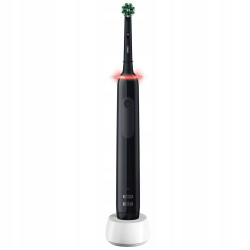 Szczoteczka Oral-B Pro 3 3000 Cross Action Czarna + 4 końcówki Precision w/a + etui Szczoteczka Oral-B Pro 3 3000 Cross Action Czarna + 4 końcówki Precision w/a + etui