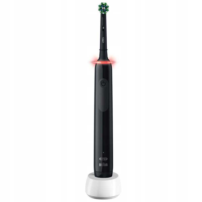 Szczoteczka Oral-B Pro 3 3000 Cross Action Czarna + 4 końcówki Precision w/a + etui Szczoteczka Oral-B Pro 3 3000 Cross Action Czarna + 4 końcówki Precision w/a + etui