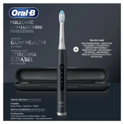 Szczoteczka Oral-b Pulsonic Slim Luxe 4500 Matte Black Travel Edition
