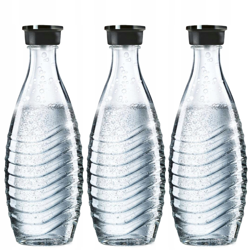 3x Butelka SodaStream Szklana Karafka 0,6 L