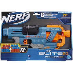 Wyrzutnia Nerf Elite 2.0 - Commander RD-6 E9485 + Tarcza elektryczna 3 cele + 30 strzałek