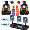 Podwójny gotowy zestaw Vest Set do NERF + tarcza elektryczna 3 cele