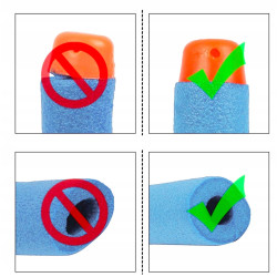 Strzałki zamiennik do Hasbro Nerf jasnoniebieskie x200