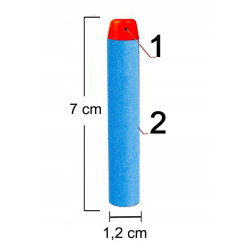 Strzałki zamiennik do Hasbro Nerf jasnoniebieskie x200