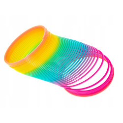 Sprężynka magiczna tęczowa rozciągana okrągła