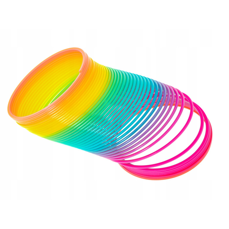 Sprężynka magiczna tęczowa rozciągana okrągła