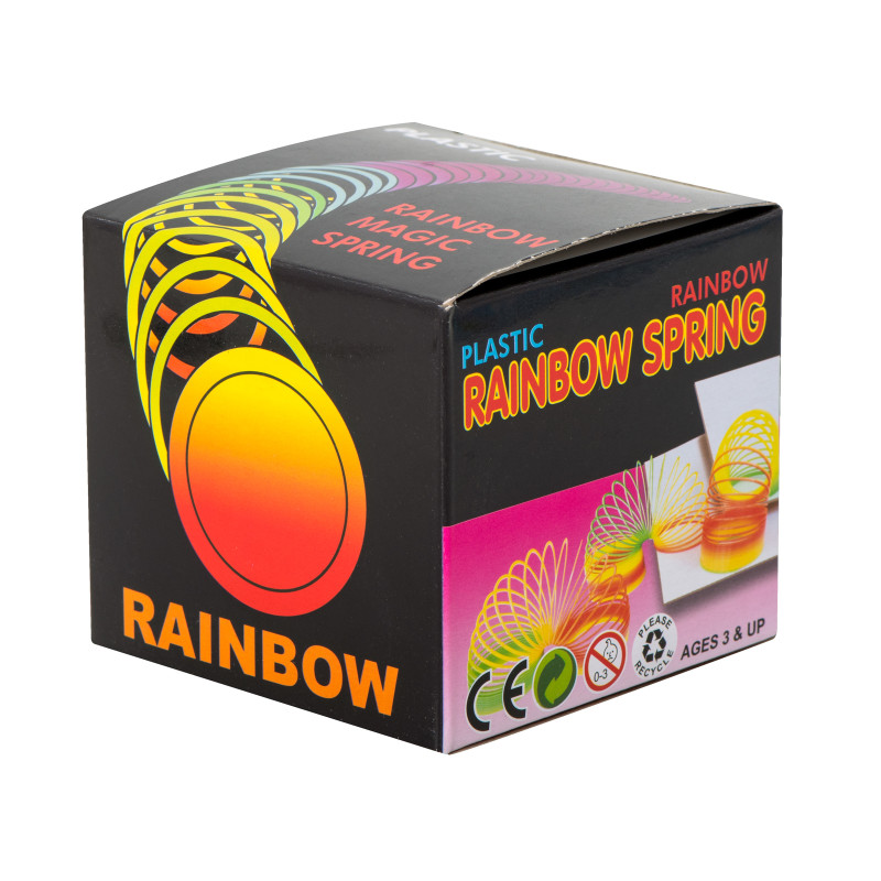 Sprężynka magiczna tęczowa rozciągana okrągła