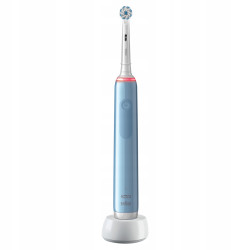 Szczoteczka Oral-B Pro 3 3000 Sensitive Clean Niebieska + 4 zam. precision Szczoteczka Oral-B Pro 3 3000 Sensitive Clean Niebieska + 4 zam. precision