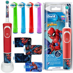 Szczoteczka Braun Oral-b Vitality 100 SpiderMan + 4 końcówki kids color Szczoteczka Braun Oral-b Vitality 100 SpiderMan + 4 końcówki kids color