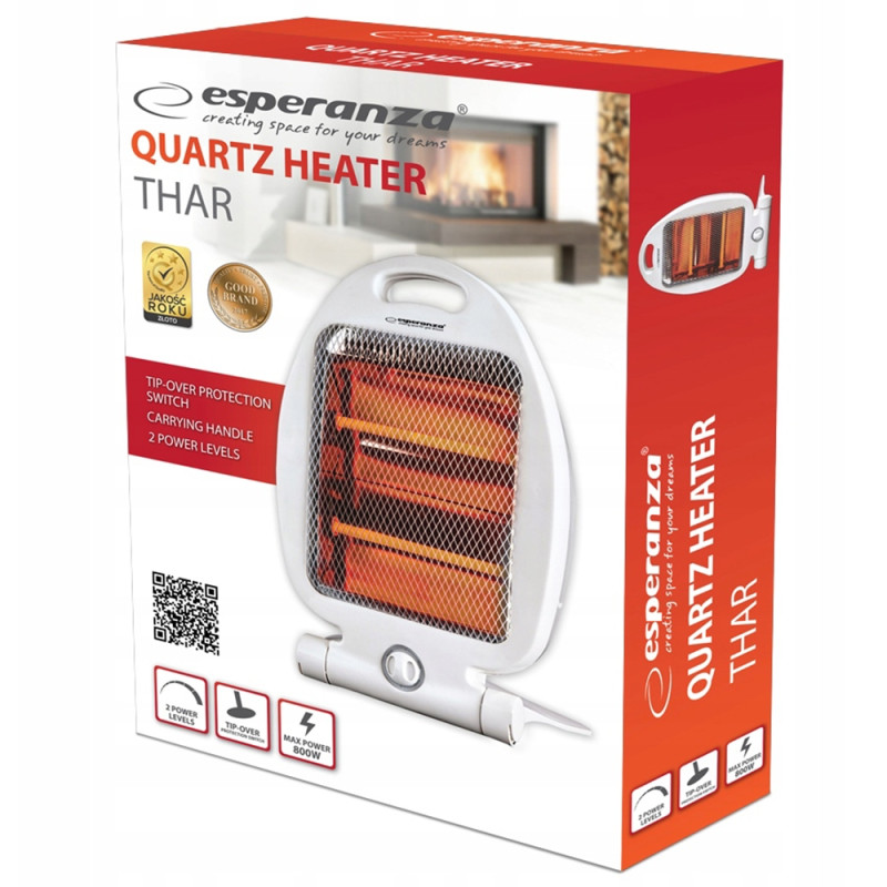 ESPERANZA Grzejnik Kwarcowy THAR Biały