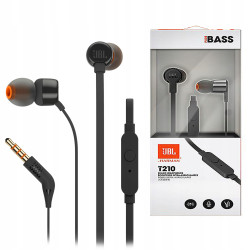 Słuchawki dokanałowe JBL T210 czarne