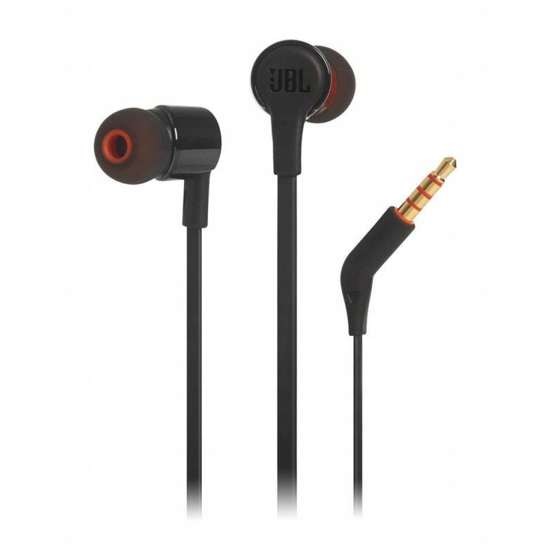 Słuchawki dokanałowe JBL T210 czarne