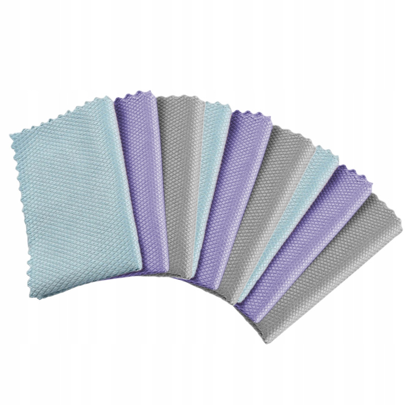 Zestaw ściereczek z mikrofibry x9