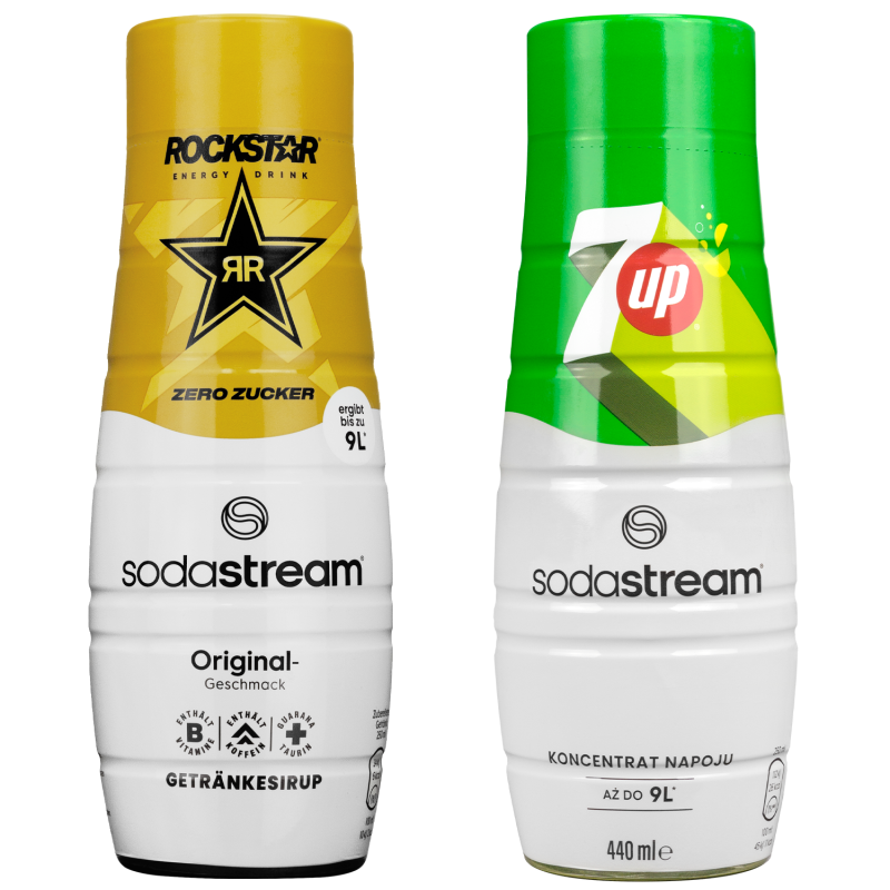 Syrop SodaStream Rockstar Original Zero 440ML+ 7UP Syrop SodaStream Rockstar Original Zero 440ML+ 7UP