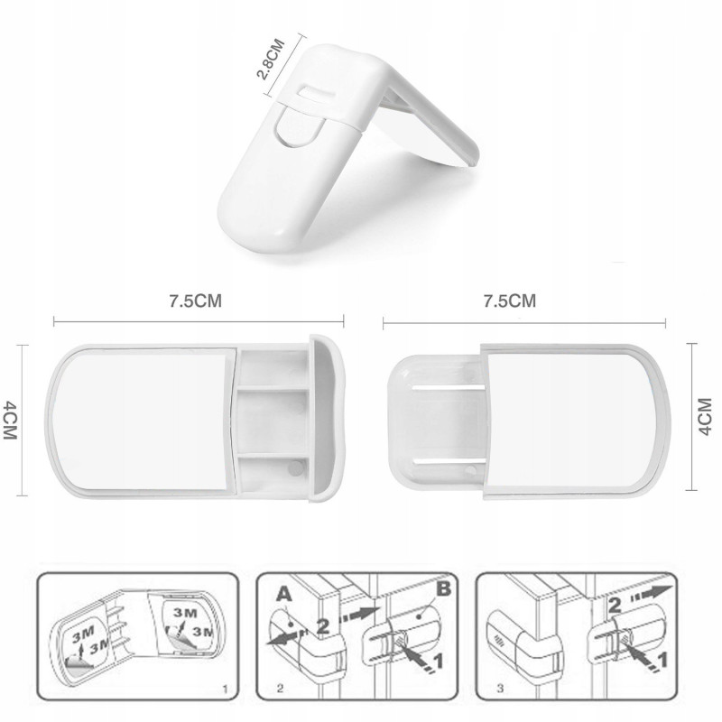 Ochrona szafki/szuflady pod kątem x15 Ochrona szafki/szuflady pod kątem x15