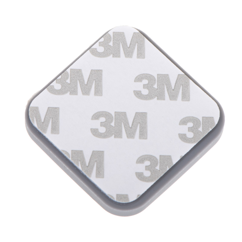 Samoprzylepny odbłyśnik silikonowy szary kwadratowy