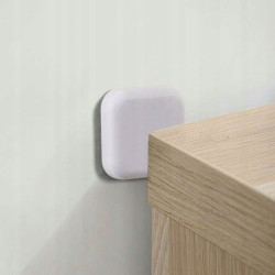 Samoprzylepny odbłyśnik silikonowy szary kwadratowy