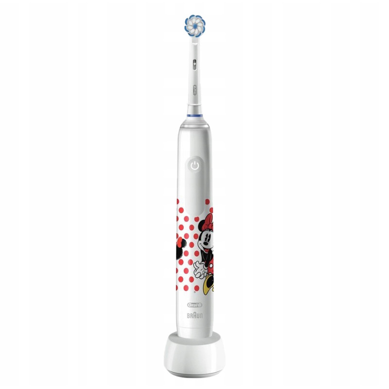 Szczoteczka Oral-B Junior Minnie Mouse + 4 końcówki zam. + gratisy Szczoteczka Oral-B Junior Minnie Mouse + 4 końcówki zam. + gratisy