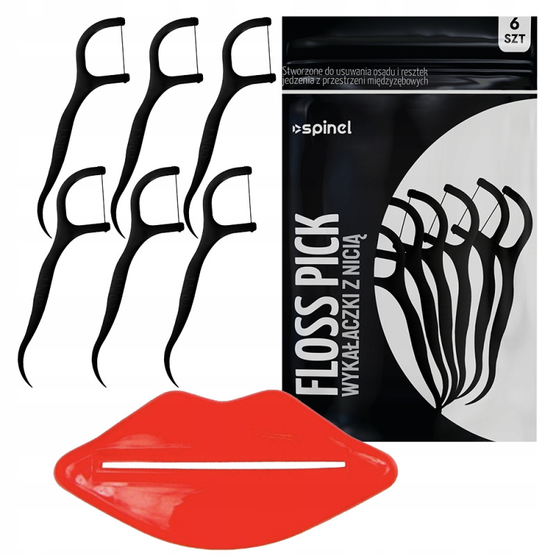 Końcówka zamienna Floss x4 3D White x4 Precision x4 czarne +gratisy +osłonka Końcówka zamienna Floss x4 3D White x4 Precision x4 czarne +gratisy +osłonka