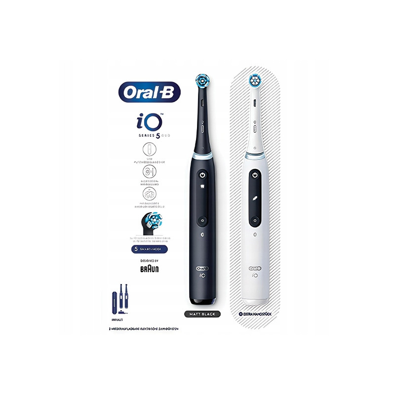 Dwupak Oral-B iO Series 5 DUO Matt Black/ Quite White Dwupak Oral-B iO Series 5 DUO Matt Black/ Quite White