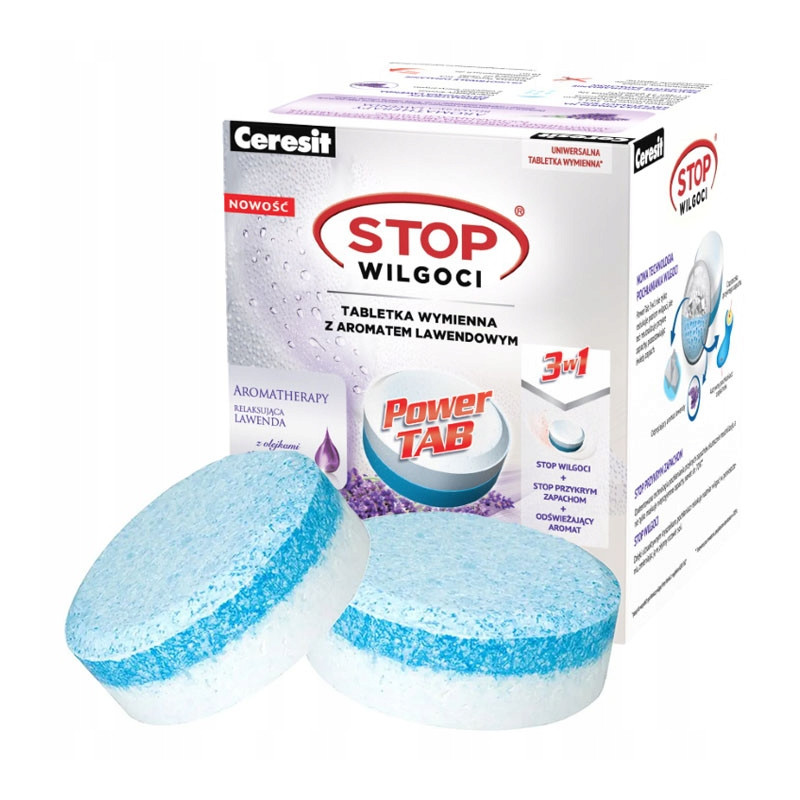 Urządzenie Ceresit Pochłaniacz Pearl Małe białe 10m2+2x tabletka pochłaniacz Ceresit 300g lawenda Urządzenie Ceresit Pochłaniacz Pearl Małe białe 10m2+2x tabletka pochłaniacz Ceresit 300g lawenda