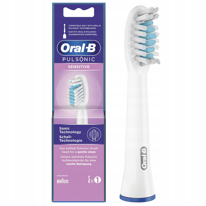 Końcówka Oral-b Pulsonic Clean x2 + Końcówka Oral-b Pulsonic Sensitive SR32S x2 Końcówka Oral-b Pulsonic Clean x2 + Końcówka Oral-b Pulsonic Sensitive SR32S x2