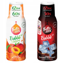 Syrop FruttaMax BRZOSKWINIA 500ml+Syrop FruttaMax COLA 500ml Syrop FruttaMax BRZOSKWINIA 500ml+Syrop FruttaMax COLA 500ml