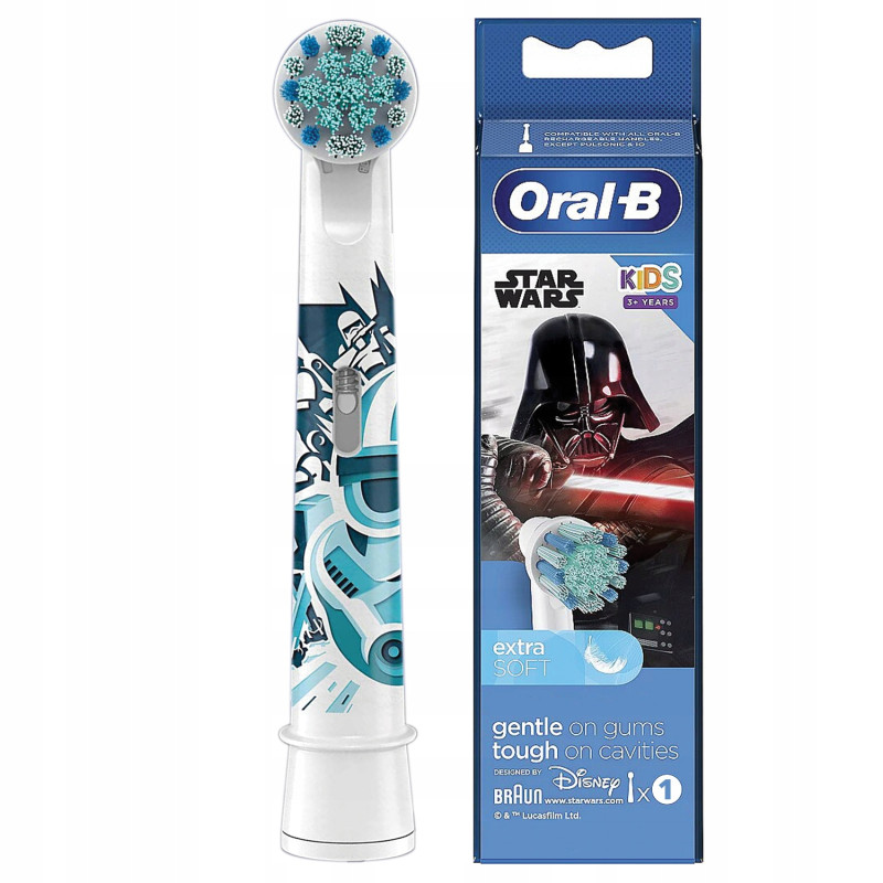4x Końcówka Oral-B Kids Frozen+ Auta+ Spiderman+ StarWars