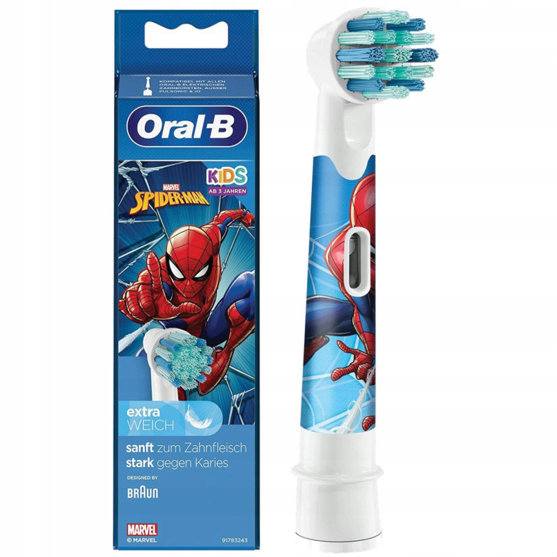 4x Końcówka Oral-B Kids Frozen+ Auta+ Spiderman+ StarWars
