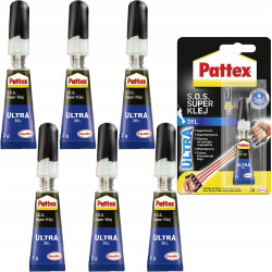 Pattex S.O.S. Super Klej Power Żel 2g x6 Pattex S.O.S. Super Klej Power Żel 2g x6