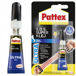 Pattex S.O.S. Super Klej Power Żel 2g x6 Pattex S.O.S. Super Klej Power Żel 2g x6
