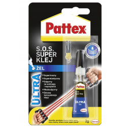 Pattex S.O.S. Super Klej Power Żel 2g x6 Pattex S.O.S. Super Klej Power Żel 2g x6