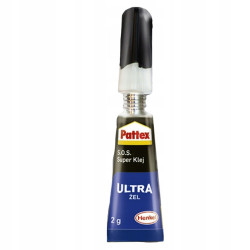 Pattex S.O.S. Super Klej Power Żel 2g x6 Pattex S.O.S. Super Klej Power Żel 2g x6